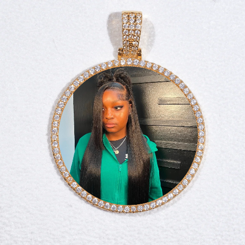 MEDIUM 3D CIRCLE CUSTOM PICTURE PENDANT