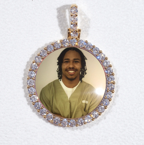 3D CIRCLE CUSTOM PICTURE PENDANT SMALL SIZE