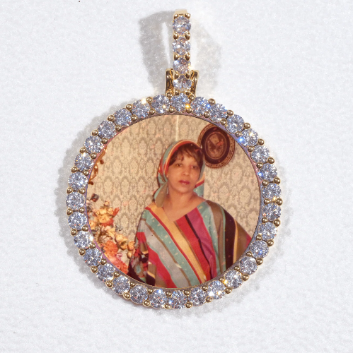 3D CIRCLE CUSTOM PICTURE PENDANT SMALL SIZE