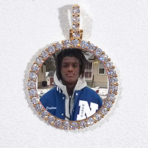 3D CIRCLE CUSTOM PICTURE PENDANT SMALL SIZE