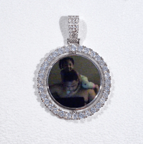 3D Spinning 2-Faced Custom Picture Pendant