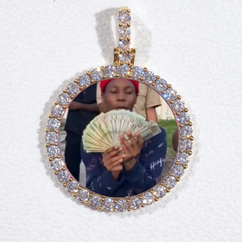 3D CIRCLE CUSTOM PICTURE PENDANT SMALL SIZE