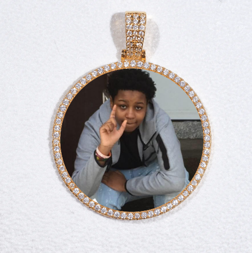 MEDIUM 3D CIRCLE CUSTOM PICTURE PENDANT