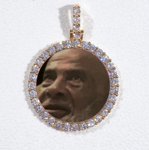 3D CIRCLE CUSTOM PICTURE PENDANT SMALL SIZE
