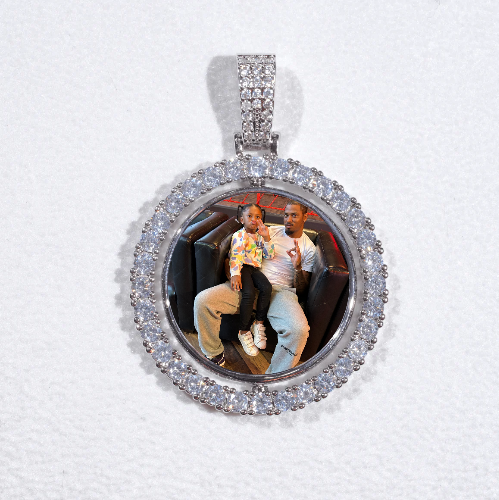 3D Spinning 2-Faced Custom Picture Pendant