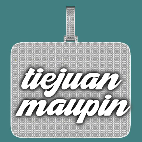CUSTOM LETTER NECKLACE 3D BIG SQUARE