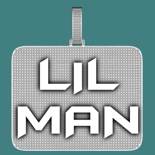 CUSTOM LETTER NECKLACE 3D BIG SQUARE