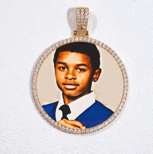 MEDIUM 3D CIRCLE CUSTOM PICTURE PENDANT