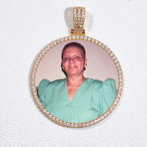 MEDIUM 3D CIRCLE CUSTOM PICTURE PENDANT