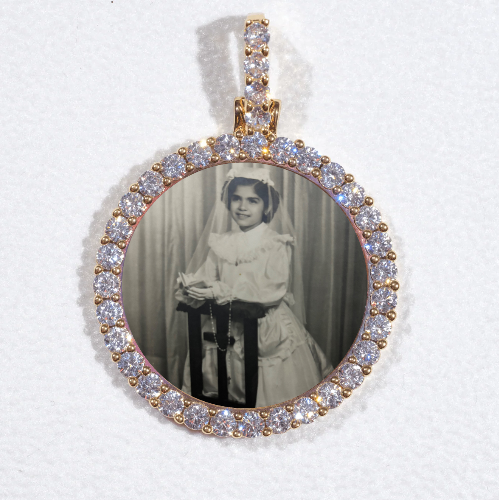 3D CIRCLE CUSTOM PICTURE PENDANT SMALL SIZE