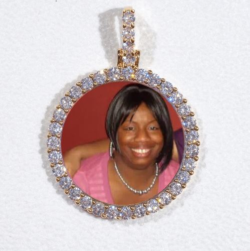 3D CIRCLE CUSTOM PICTURE PENDANT SMALL SIZE