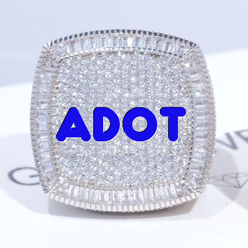 CUSTOM LETTER 3D ICED RING