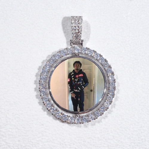 3D Spinning 2-Faced Custom Picture Pendant