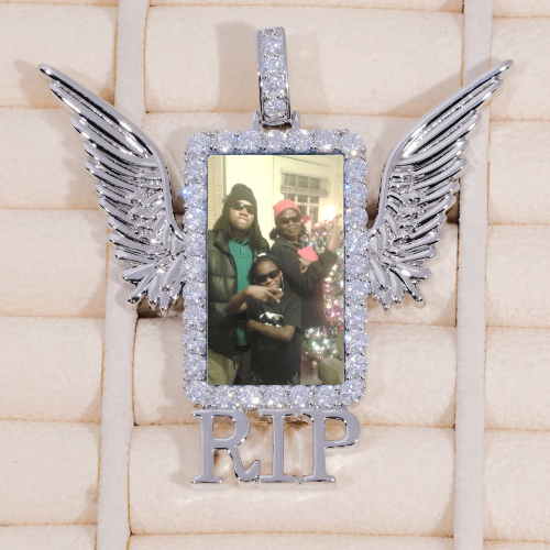 RIP WING 3D CUSTOM PICTURE PENDANT