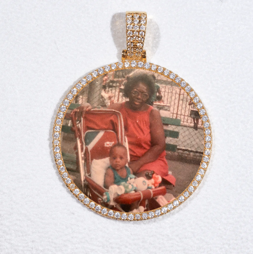MEDIUM 3D CIRCLE CUSTOM PICTURE PENDANT