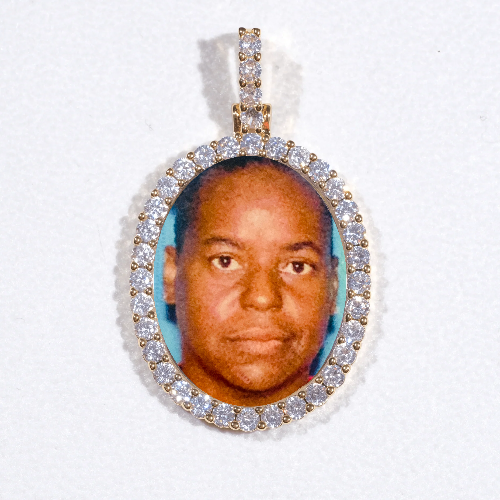 3D Oval Custom Picture Pendant