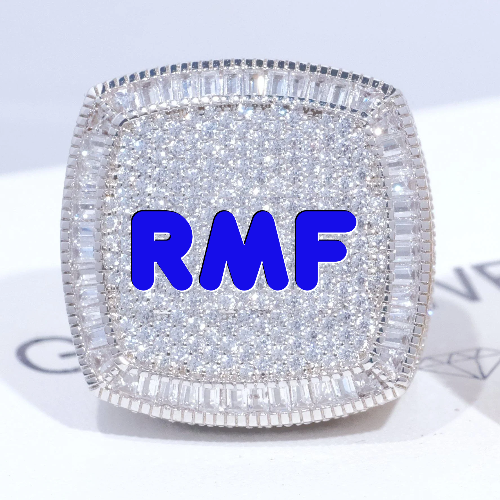 CUSTOM LETTER 3D ICED RING