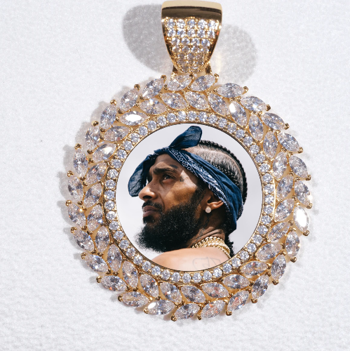 Large 3D Wheat Ear Custom Picture Pendant