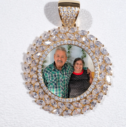 Large 3D Wheat Ear Custom Picture Pendant