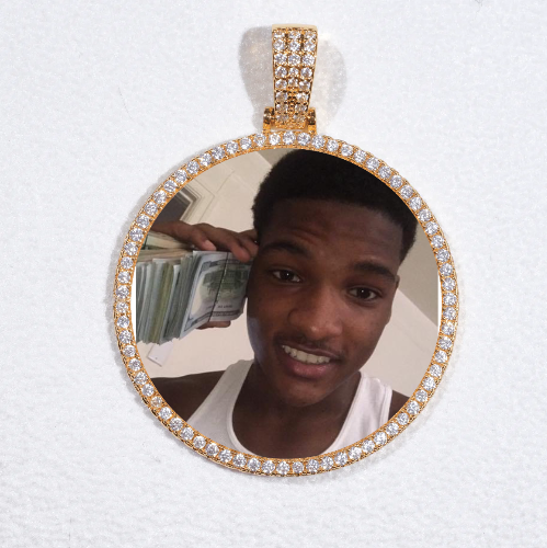 MEDIUM 3D CIRCLE CUSTOM PICTURE PENDANT