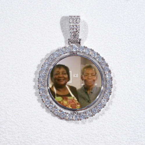 3D Spinning 2-Faced Custom Picture Pendant