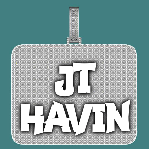 CUSTOM LETTER NECKLACE 3D BIG SQUARE