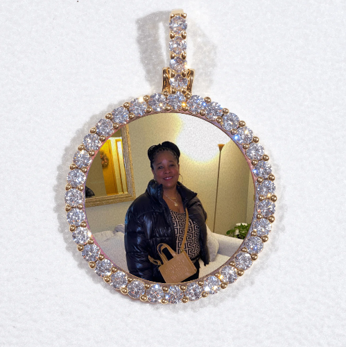 3D CIRCLE CUSTOM PICTURE PENDANT SMALL SIZE