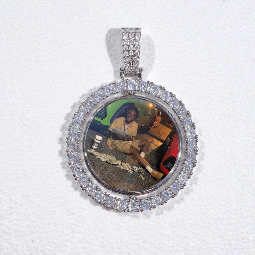 3D Spinning 2-Faced Custom Picture Pendant