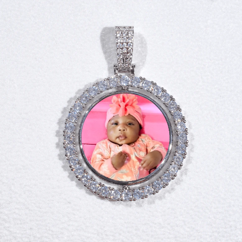 3D Spinning 2-Faced Custom Picture Pendant