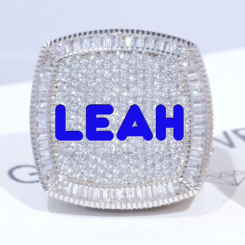 CUSTOM LETTER 3D ICED RING