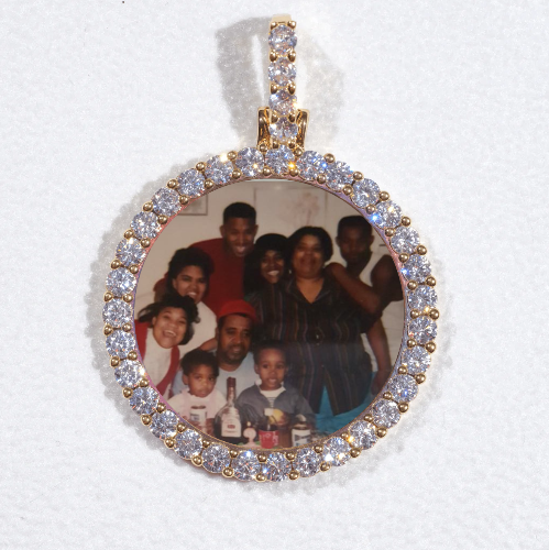 3D CIRCLE CUSTOM PICTURE PENDANT SMALL SIZE