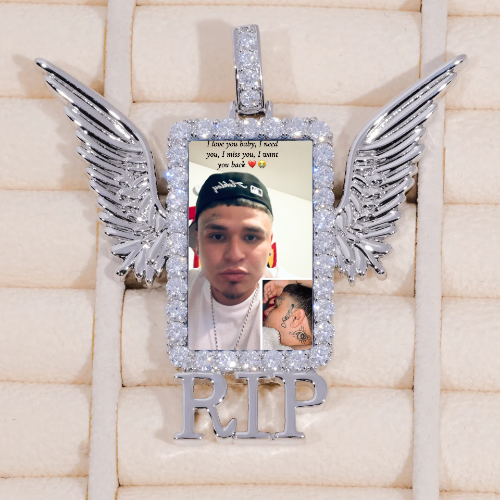 RIP WING 3D CUSTOM PICTURE PENDANT