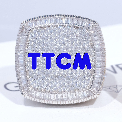 CUSTOM LETTER 3D ICED RING
