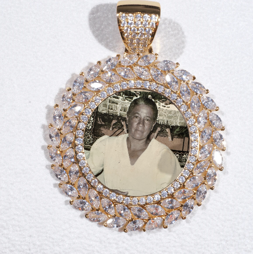 Large 3D Wheat Ear Custom Picture Pendant