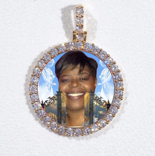 3D CIRCLE CUSTOM PICTURE PENDANT SMALL SIZE