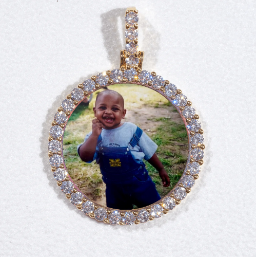 3D CIRCLE CUSTOM PICTURE PENDANT SMALL SIZE