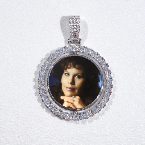3D Spinning 2-Faced Custom Picture Pendant