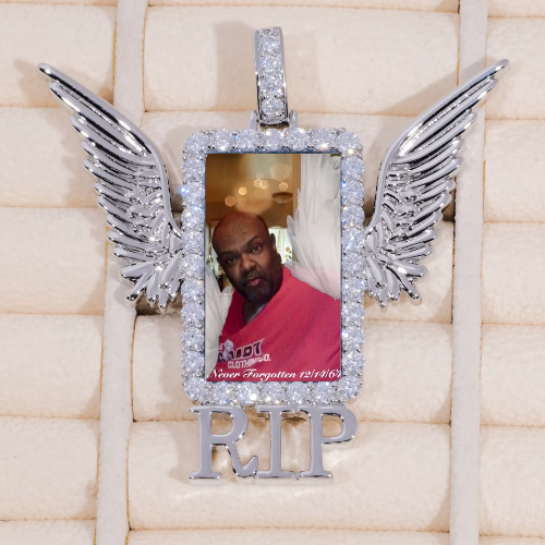 RIP WING 3D CUSTOM PICTURE PENDANT