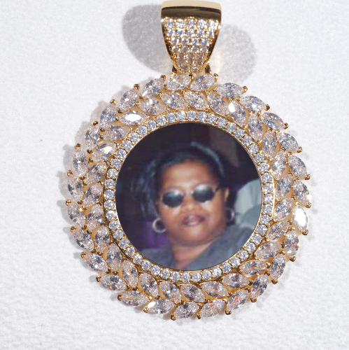 Large 3D Wheat Ear Custom Picture Pendant