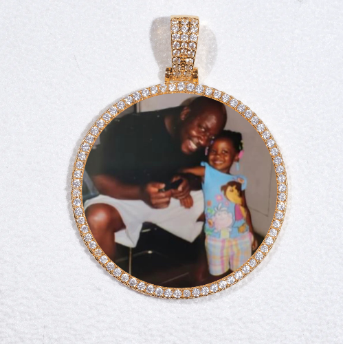 MEDIUM 3D CIRCLE CUSTOM PICTURE PENDANT