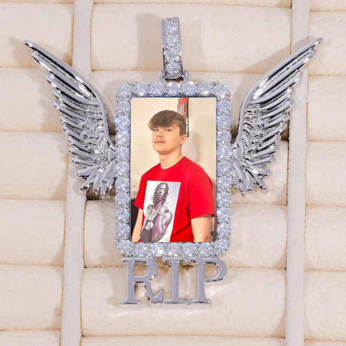 RIP WING 3D CUSTOM PICTURE PENDANT