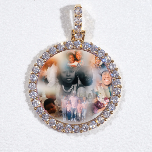 3D CIRCLE CUSTOM PICTURE PENDANT SMALL SIZE