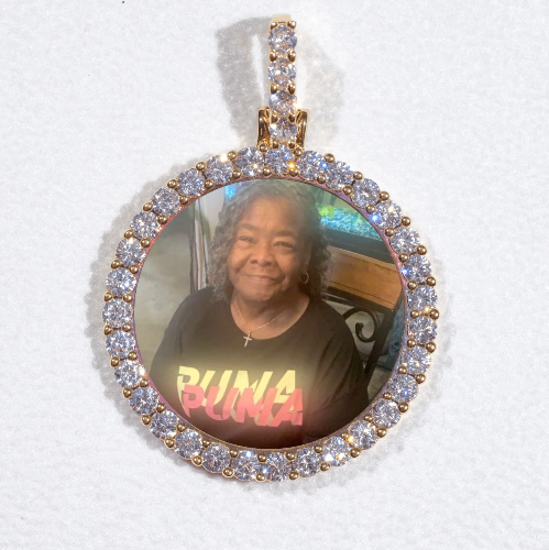 3D CIRCLE CUSTOM PICTURE PENDANT SMALL SIZE