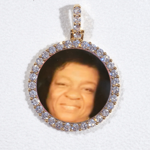 3D CIRCLE CUSTOM PICTURE PENDANT SMALL SIZE