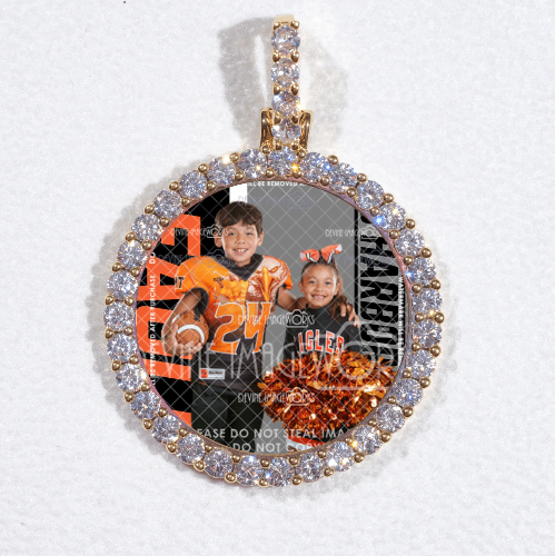 3D CIRCLE CUSTOM PICTURE PENDANT SMALL SIZE