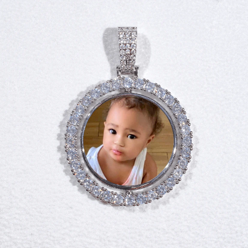 3D Spinning 2-Faced Custom Picture Pendant