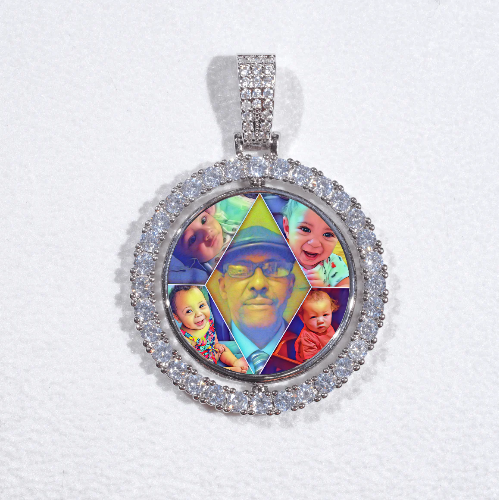 3D Spinning 2-Faced Custom Picture Pendant
