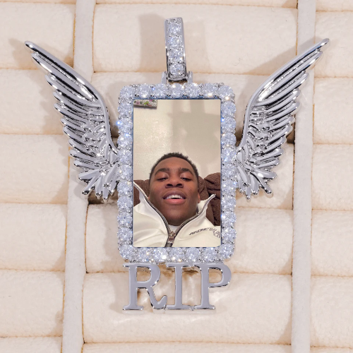 RIP WING 3D CUSTOM PICTURE PENDANT