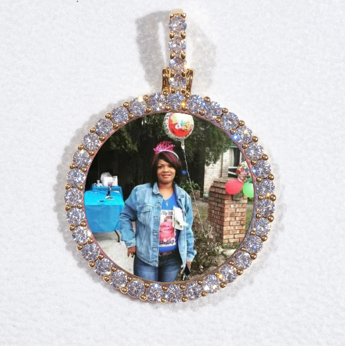 3D CIRCLE CUSTOM PICTURE PENDANT SMALL SIZE