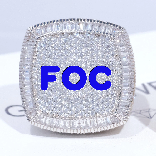 CUSTOM LETTER 3D ICED RING